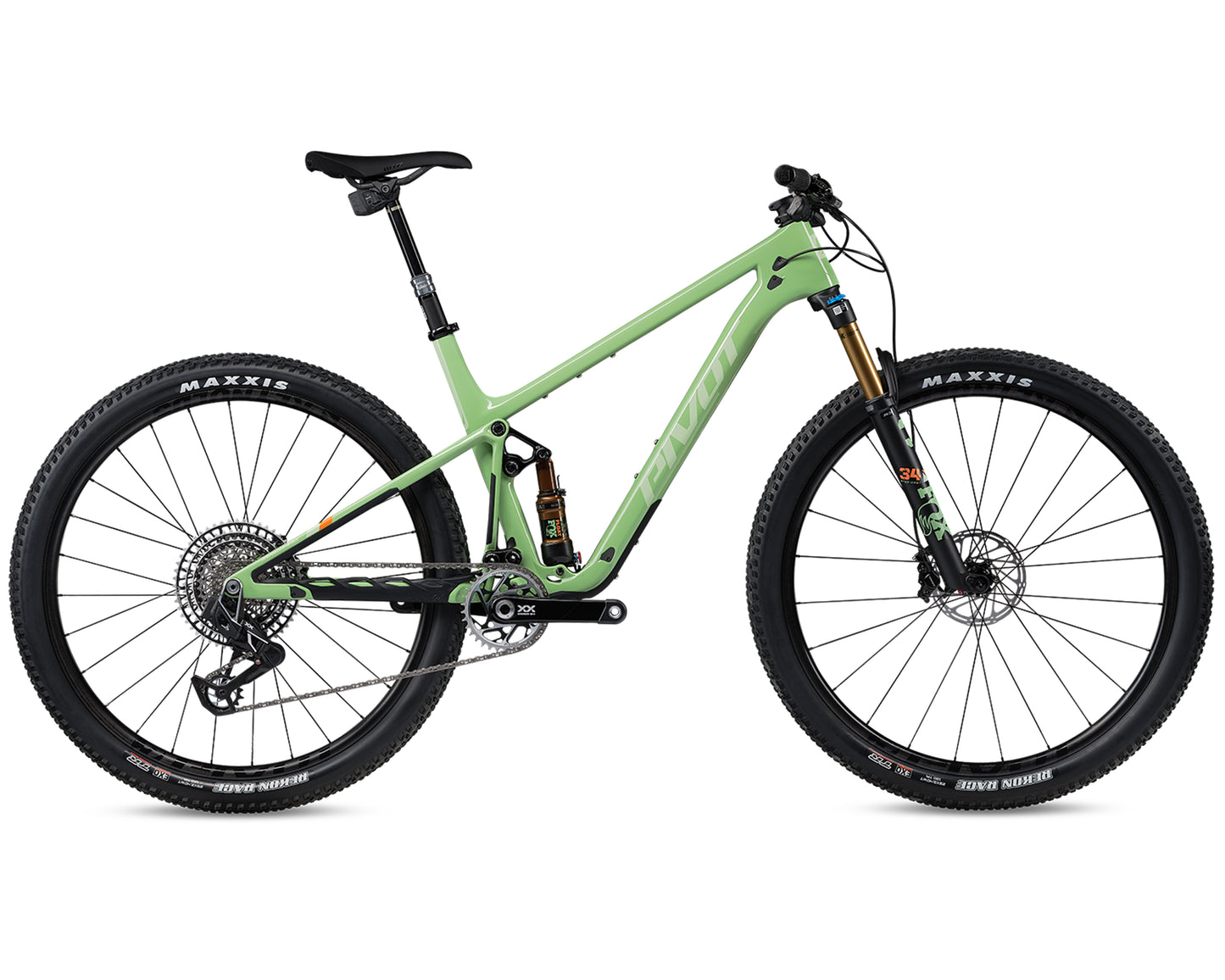 Pivot Mach 4 SL V3Team XX Eagle Factory Carbon Wheel SeaFoamGrn LG
