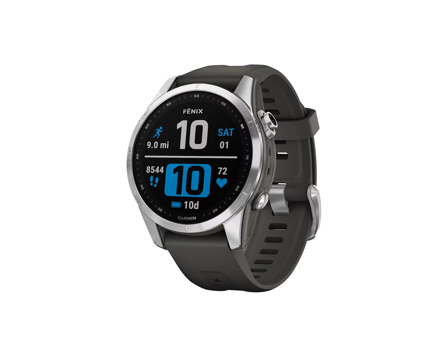 Garmin fenix 7S Standard Ed Silver || Graphite Band 42mm