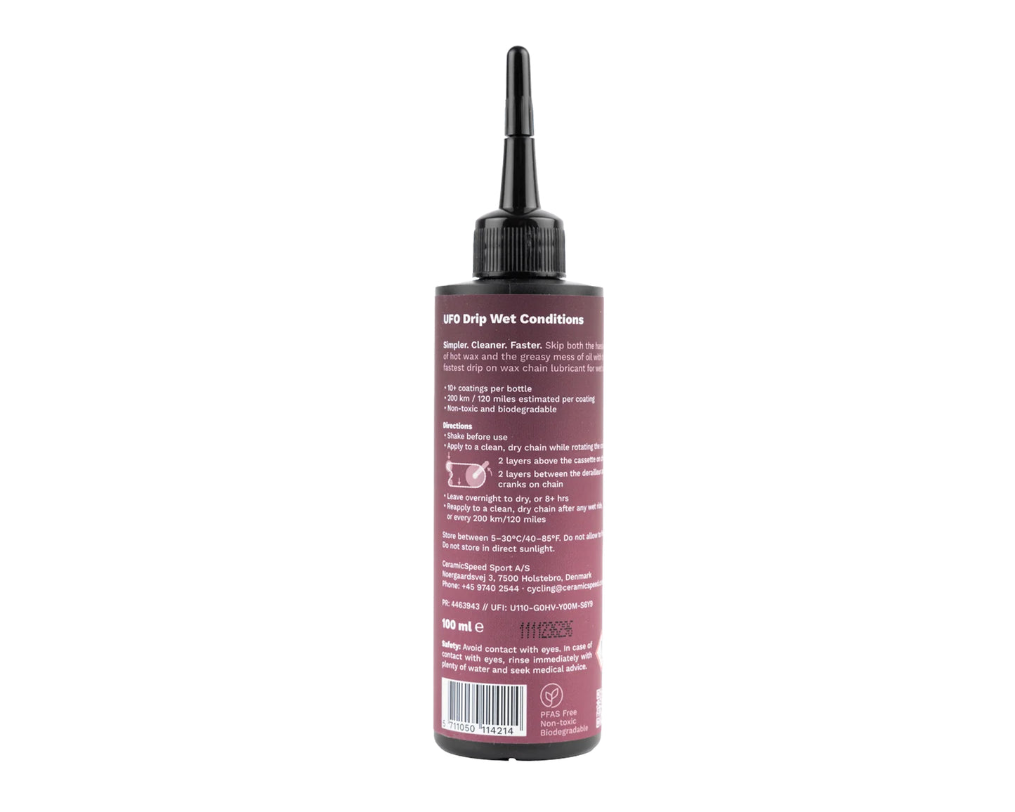 UFO DRIP WET CONDITIONS CHAIN LUBRICANT 100ML
