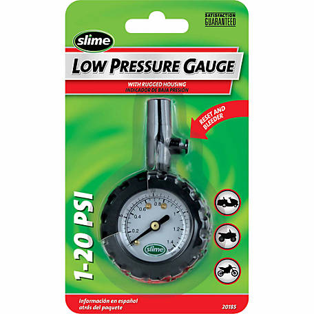 Slime Low Pressure Gauge 1-20 PSI