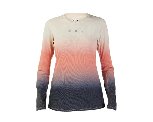 Fox Wmn's Ranger Dry Tech Mid LS Jersey Lunar Bone