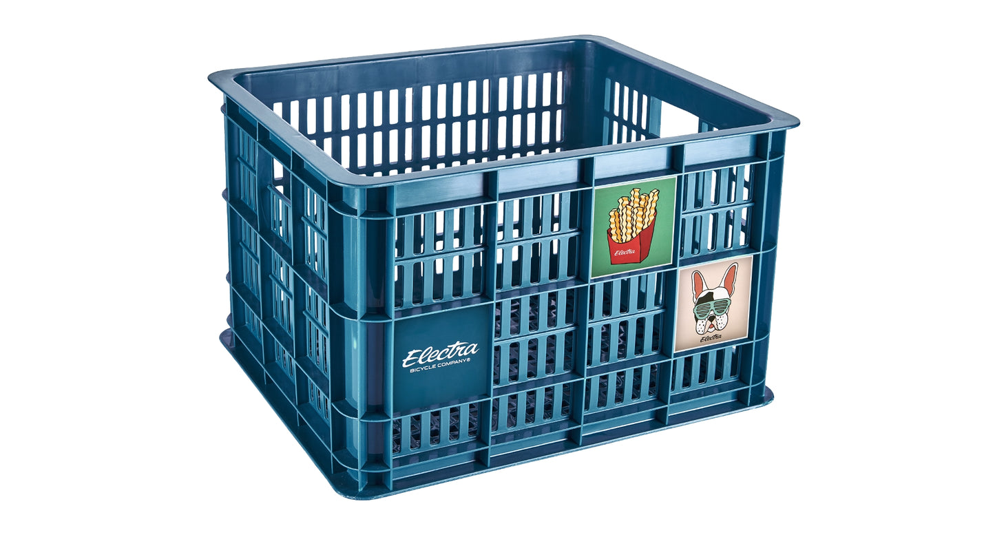 BASKET ELECTRA BASIL CRATE DARK TEAL