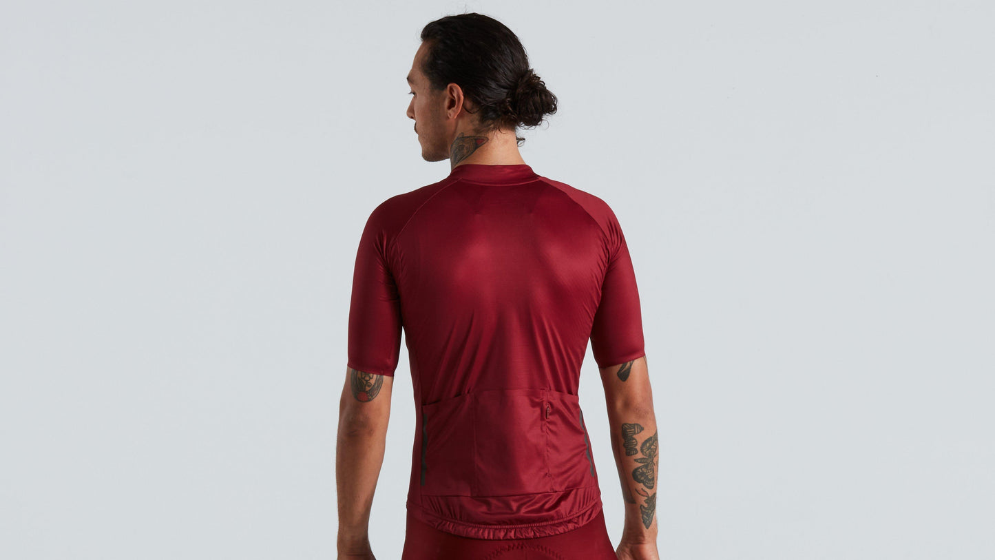 Specialized Men's SL Air Solid Short Sleeve Jersey - Maroon L