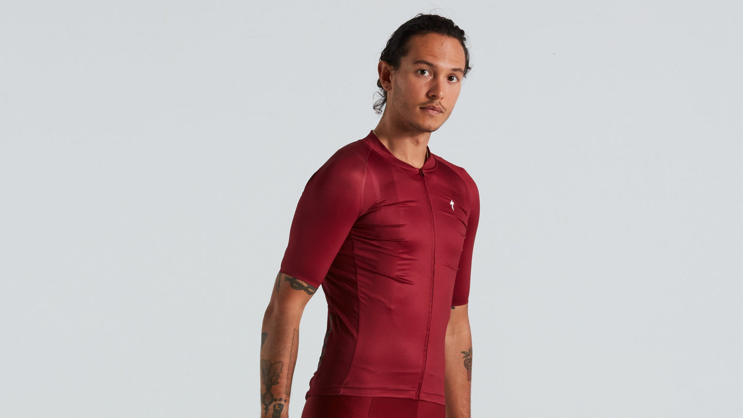 Specialized Men's SL Air Solid Short Sleeve Jersey - Maroon L