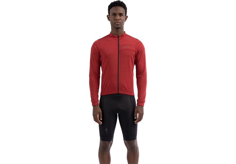 Long sleeve merino online cycling jersey