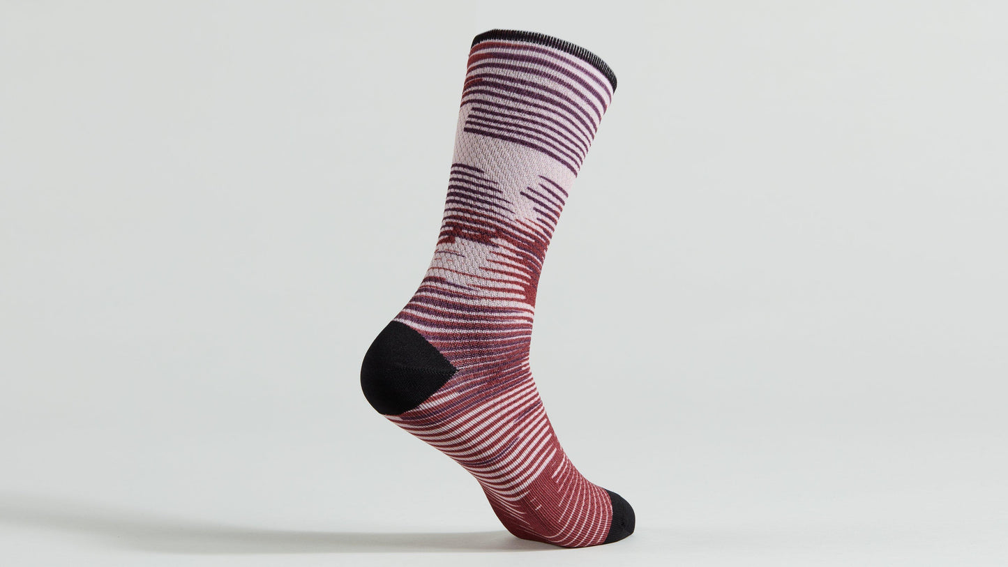 Specialized Soft Air Tall Socks - Maroon Blur L