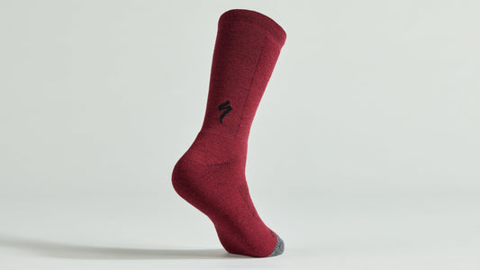 Specialized Merino Deep Winter Tall Socks - Maroon M