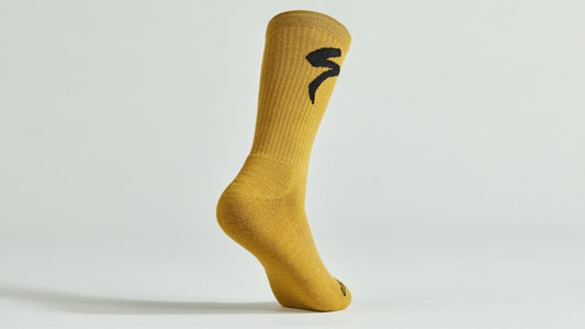 Specialized Merino Midweight Tall Logo Socks - Harvest Gold XL