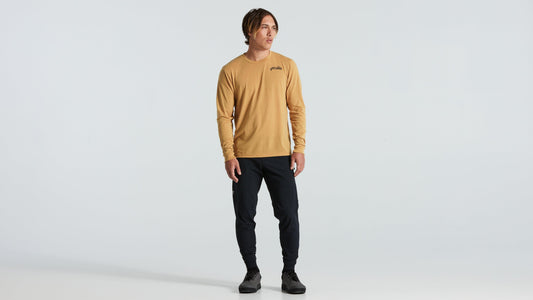 Specialized Warped Long Sleeve Tee - Harvest Gold S