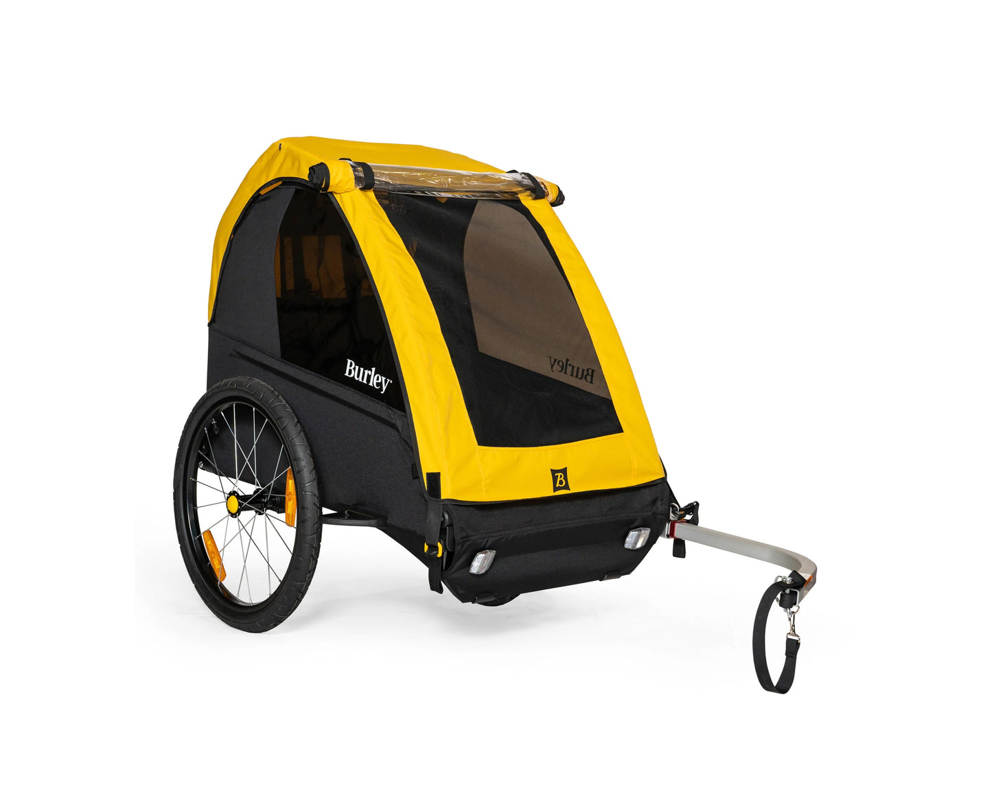 BURLEY BEE CHILD TRAILER - YELLOW -DOUBLE SEAT