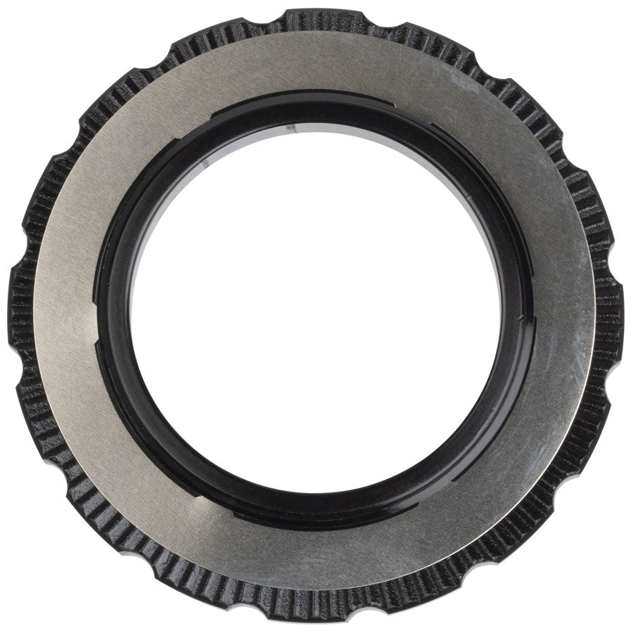 HUB CENTERLOCK ROTOR DISC LOCKRING BLACK ZIPP LOGO QTY 1