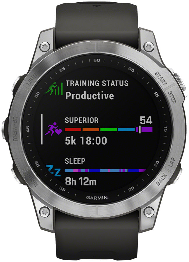 Garmin fenix 7 Standard Ed Silver || Graphite Band 47mm – Rock N' Road