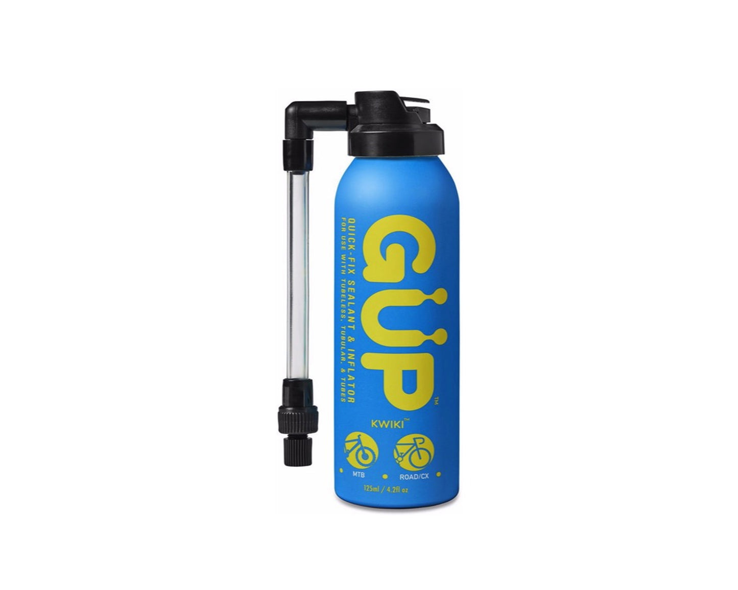 Gup Kwiki Quick-Fix Sealant/Inflator Schrader/Presta Hose 125ml