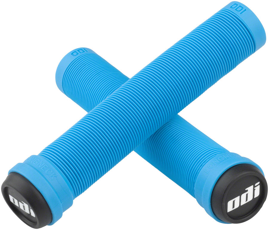 ODI Longneck SLX Grips Flangeless 160mm Lt Blu