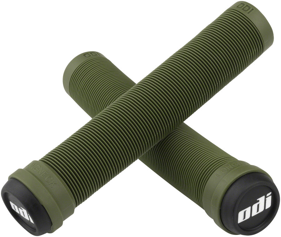 ODI SOFT X-LONGNECK GRIPS - ARMY GREEN 160MM