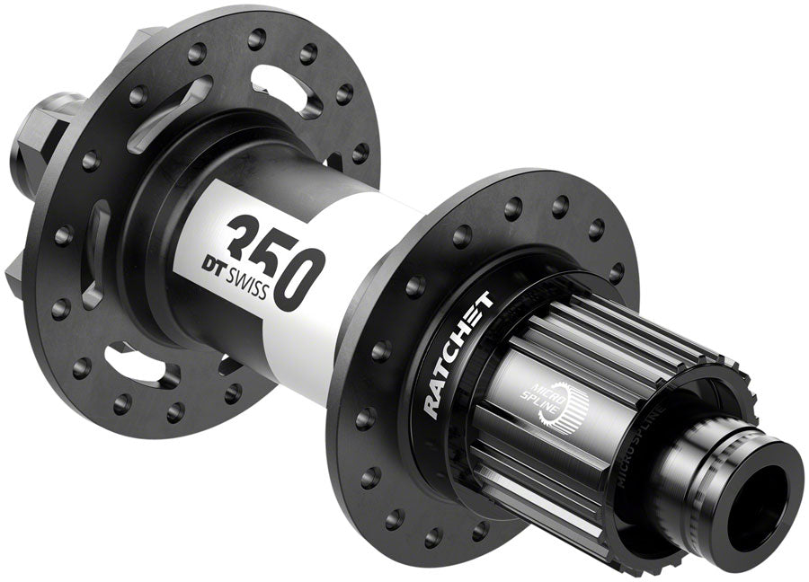 DT SWISS 350 REAR HUB - 12 X 148MM 6-BOLT MICRO SPLINE BLACK 28H 36PT