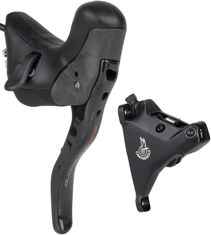 Campagnolo Super Record Ergopower EPS Hydraulic Brake/Shift Lever&Disc Caliper Left/Front 12sp 160mm Flat Mount Caliper Blk