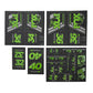 FOX DECAL 2019 AM HERITAGE FORK AND SHOCK KIT GREEN