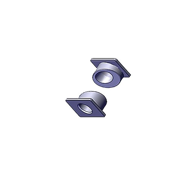 MSC BSHG, FLG, 8MM ID X 15MM OD X 6.5MM W, 304 SST, GEO ADJ (2 PCS)