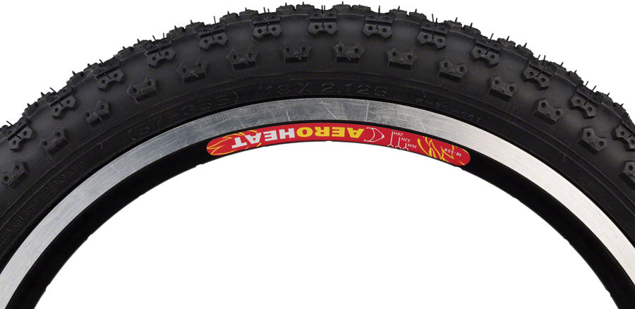 KENDA K50 TIRE - 18 X 2.125 CLINCHER WIRE BLACK