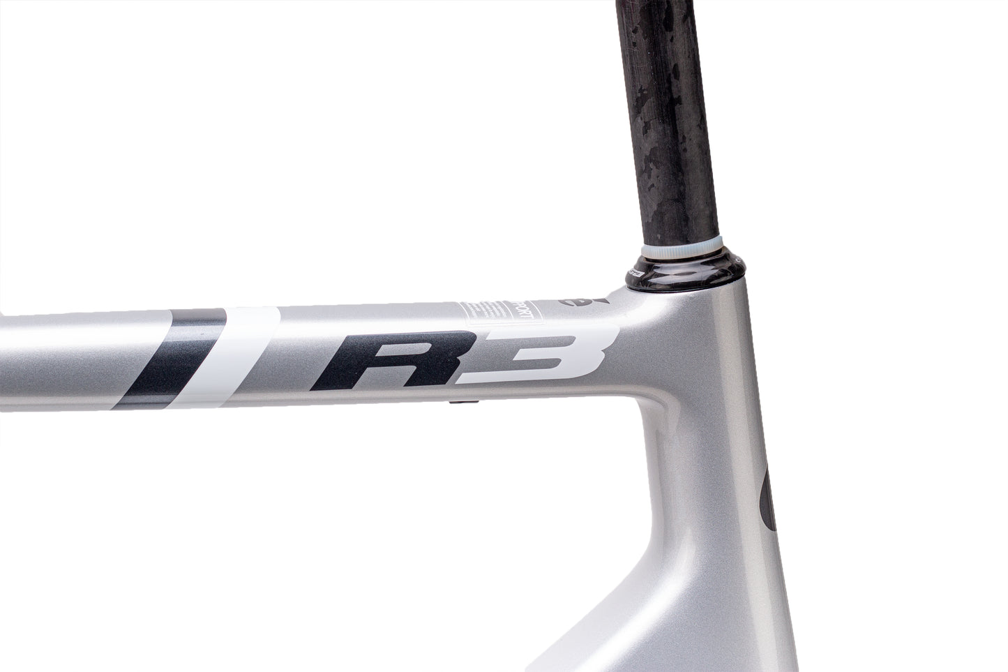 2014 Cervelo R3 Framset Silver / Navy Blue 56