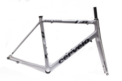 2014 Cervelo R3 Framset Silver / Navy Blue 56