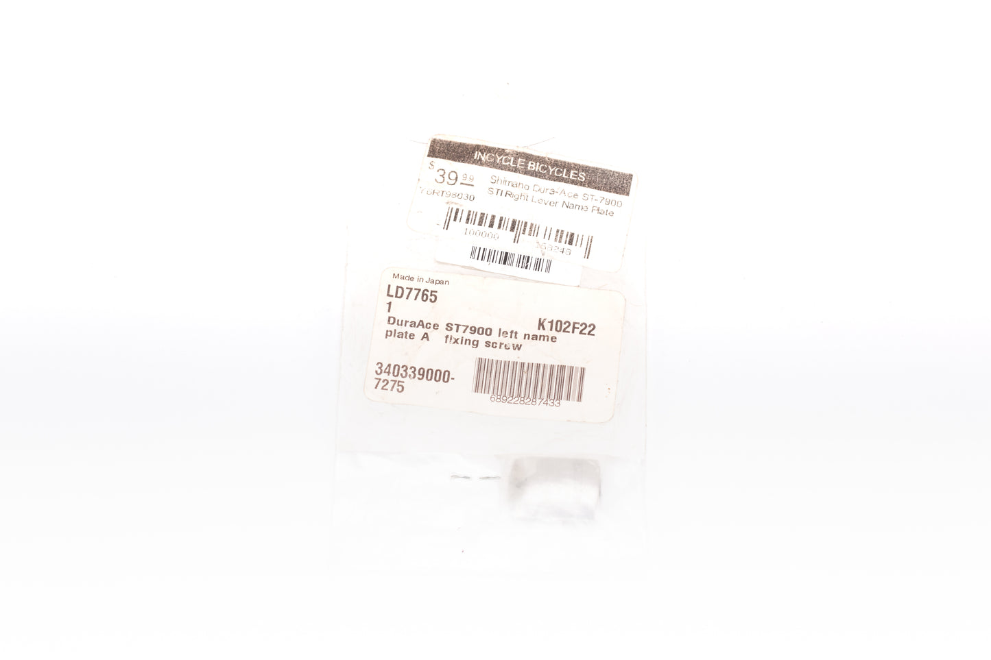 ST-7900 R.H.NAME PLATE A & FIXING SCREW