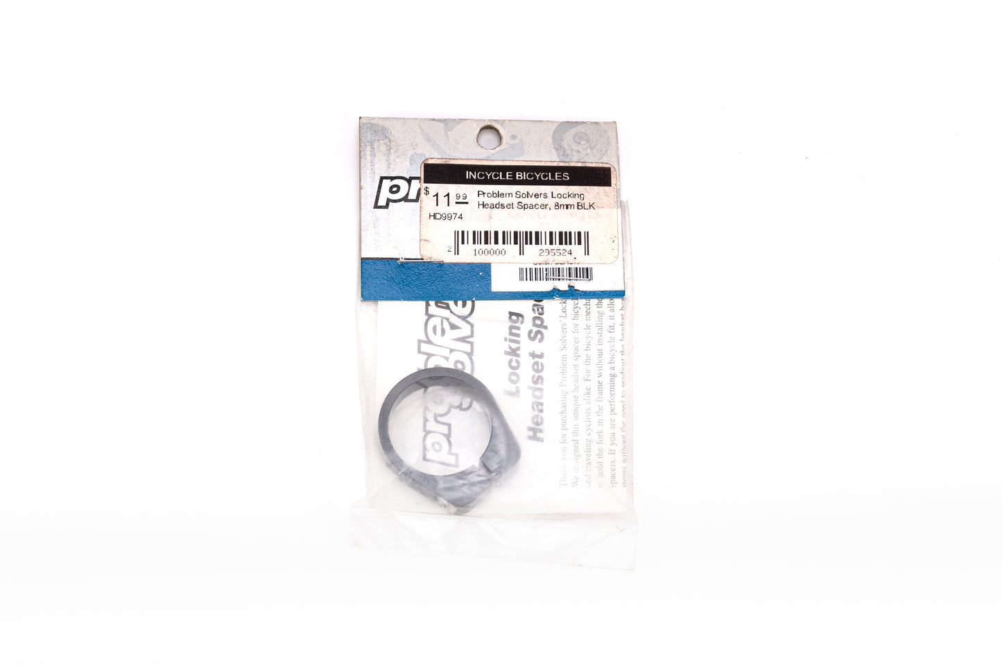 PROBLEM SOLVERS LOCKING HEADSET SPACER 8MM BLK