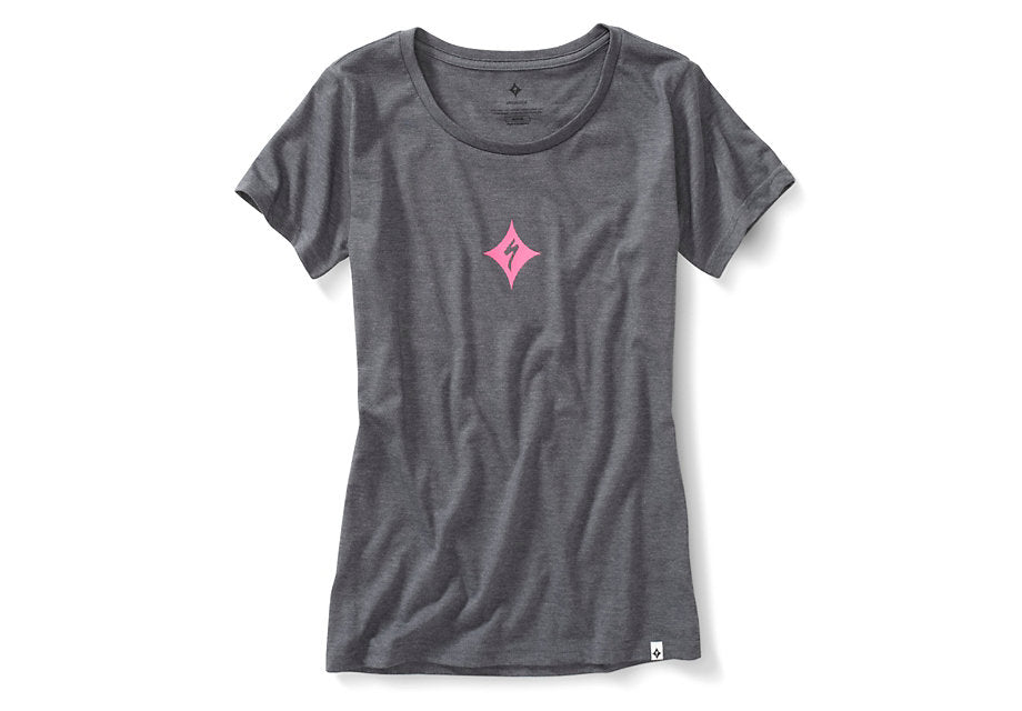 Specialized Brand Tee Wmn Tee Carbon Medium