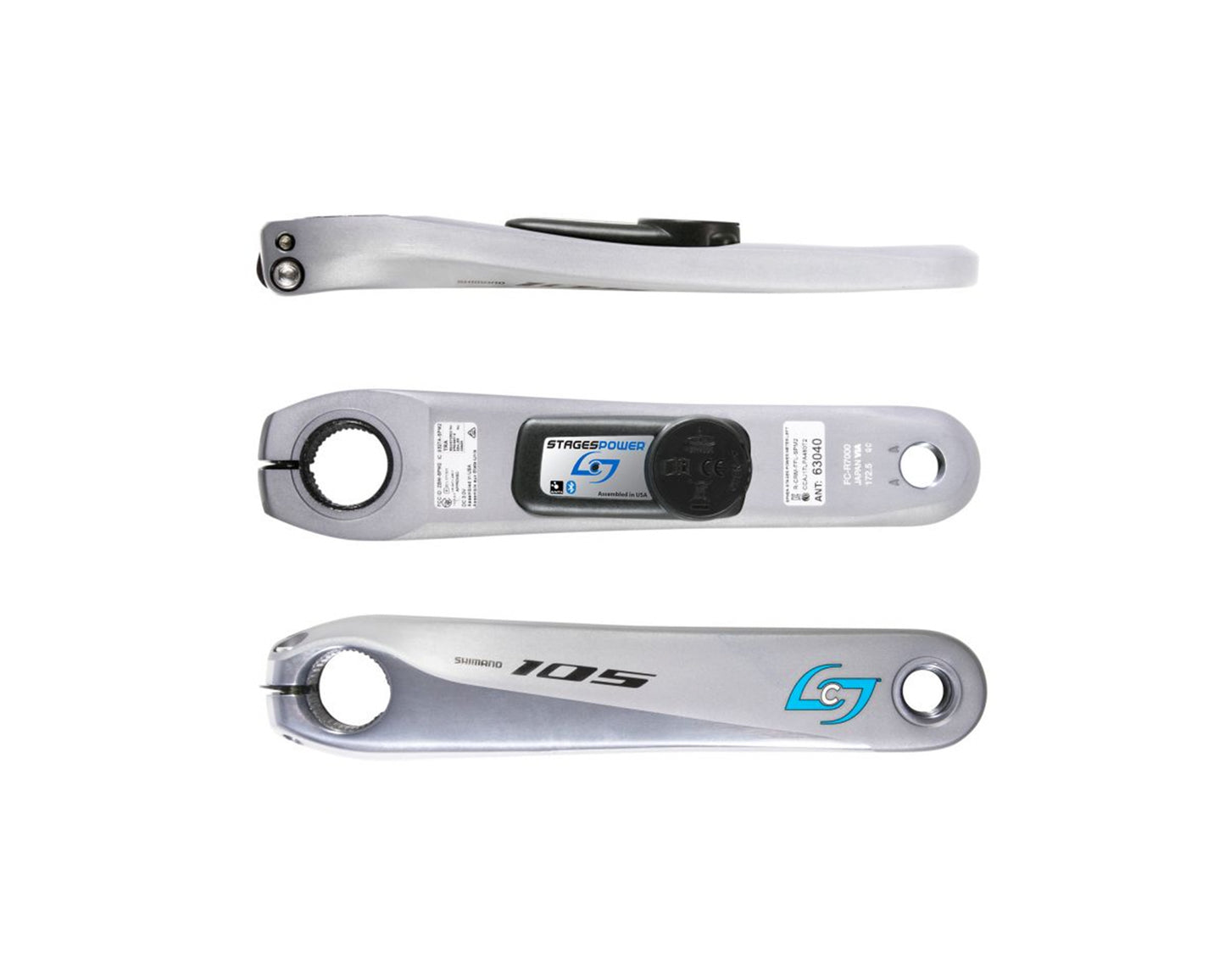 Stages Power Meter L 105 R7000 172.5mm Silver