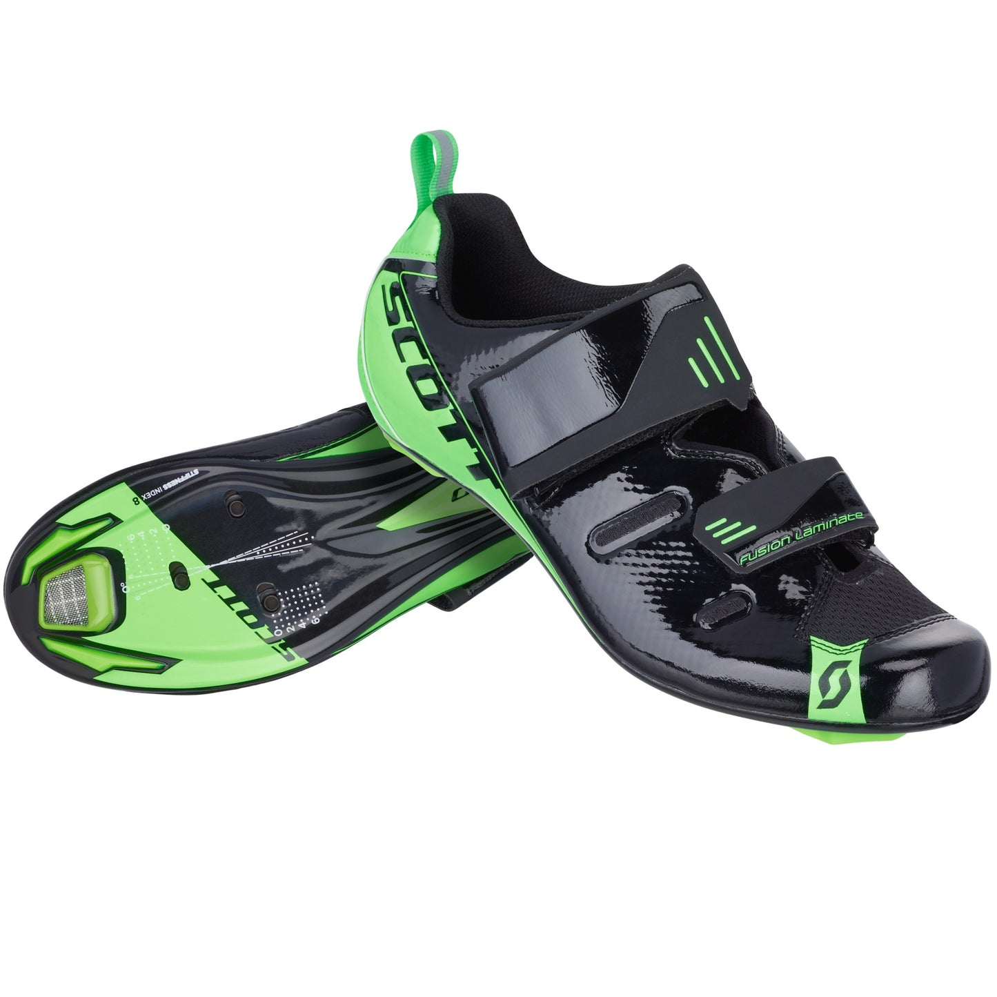 Scott Shoe Tri Pro Black/Neon Green