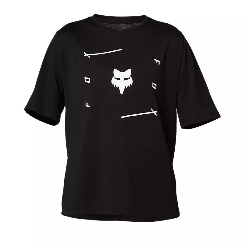 Fox Youth Ranger Dr Ss Jersey Veni Blk Ys