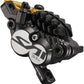 Shimano Saint BL-M820-B/BR-M820 Disc Brake and Lever - Rear, Hydraulic, Post Mount, Finned Metal Pads, Black