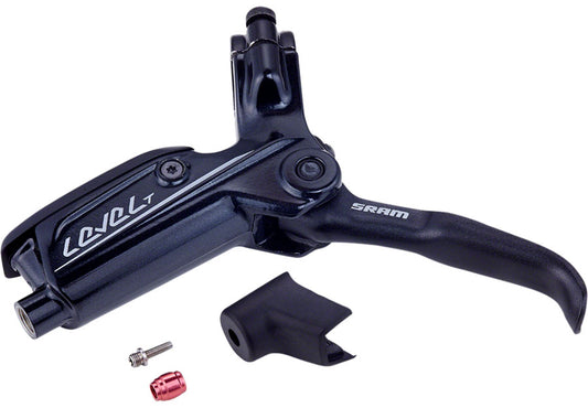 DISC BRAKE LEVER ASSEMBLY - ALUMINUM LEVER (ASSEMBLED, NO HOSE, INCLUDES BARB & OLIVE) VERSION 2 GLOSS BLACK - LEVEL T