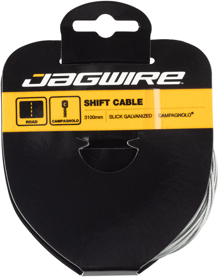 Jagwire Sport Shift Cable - 1.1 x 3100mm, Slick Galvanized Steel, For Campagnolo Tandem