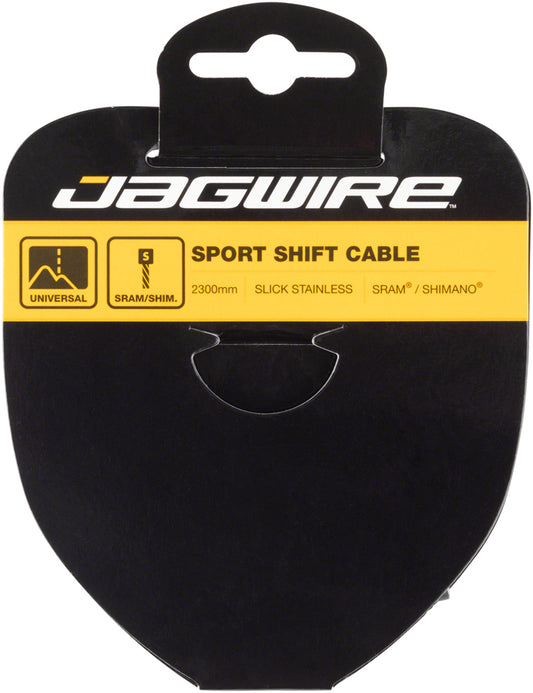 JAGWIRE SPORT SHIFT CABLE - 1.1 X 2300MM SLICK STAINLESS STEEL FOR SRAM/SHIMANO
