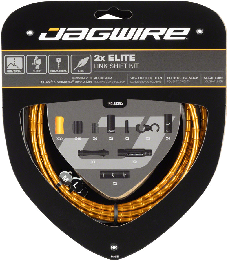 Jagwire 2x Elite Link Shift Cable Kit