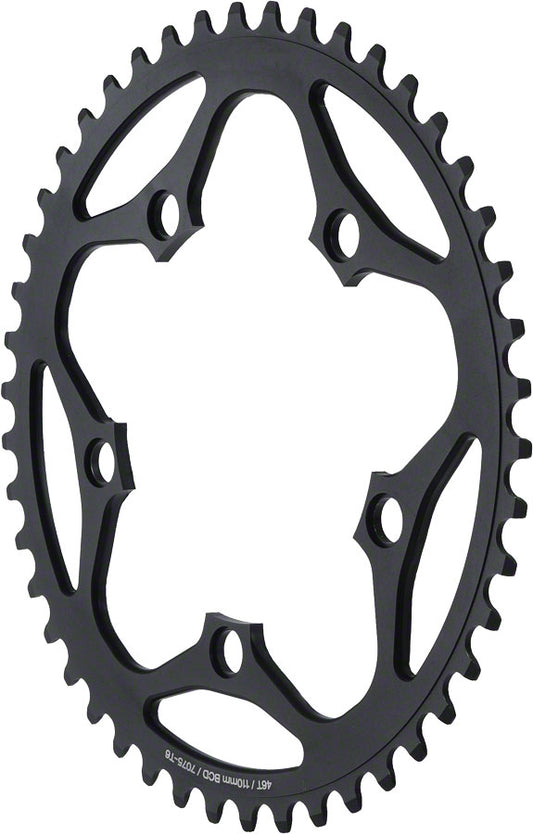 DIMENSION 45T X 110MM OUTER CHAINRING BLACK