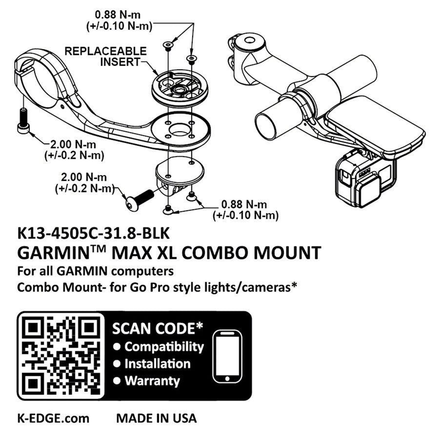 K-Edge Garmin Max / Max XL Combo