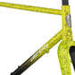 All-City Macho King A.C.E. Frame - Yellow Fade Splatter