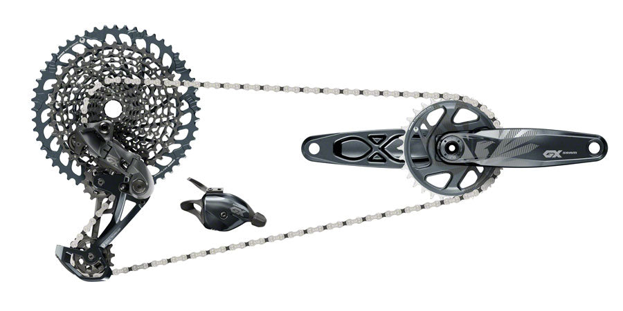 SRAM GX EAGLE GROUPSET - 170MM  TRIGGER SHIFTER REAR DERAILLEUR 12-SPEED 10-52T CASSETTE AND 12-SPEED CHAIN