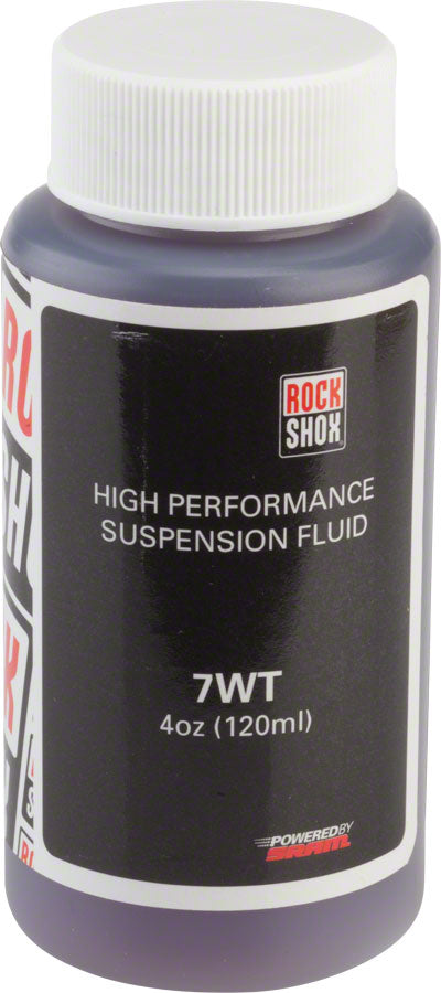 ROCKSHOX SUSPENSION OIL, 7WT 120ML BOTTLE - REAR SHOCK DAMPER