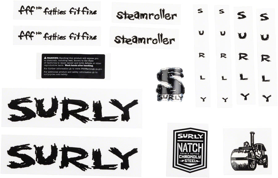 Surly Steamroller Decal Set