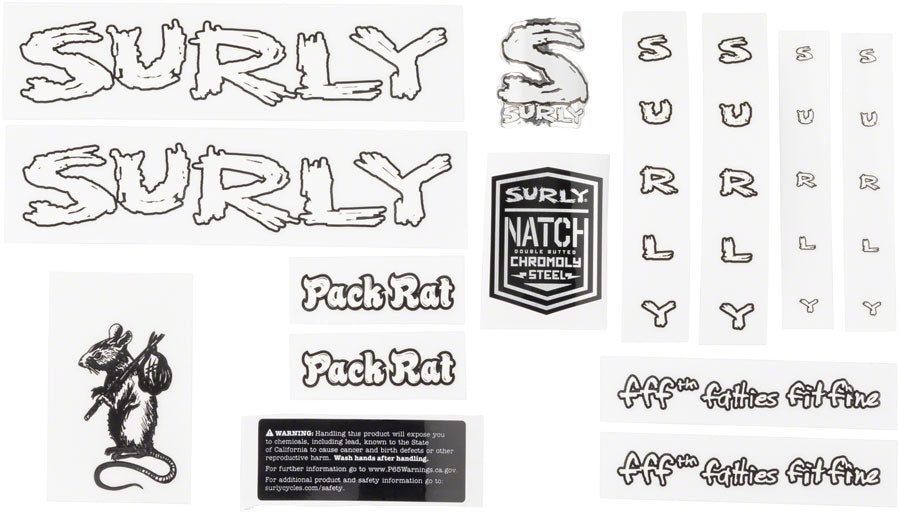 Surly Pack Rat Decal Set