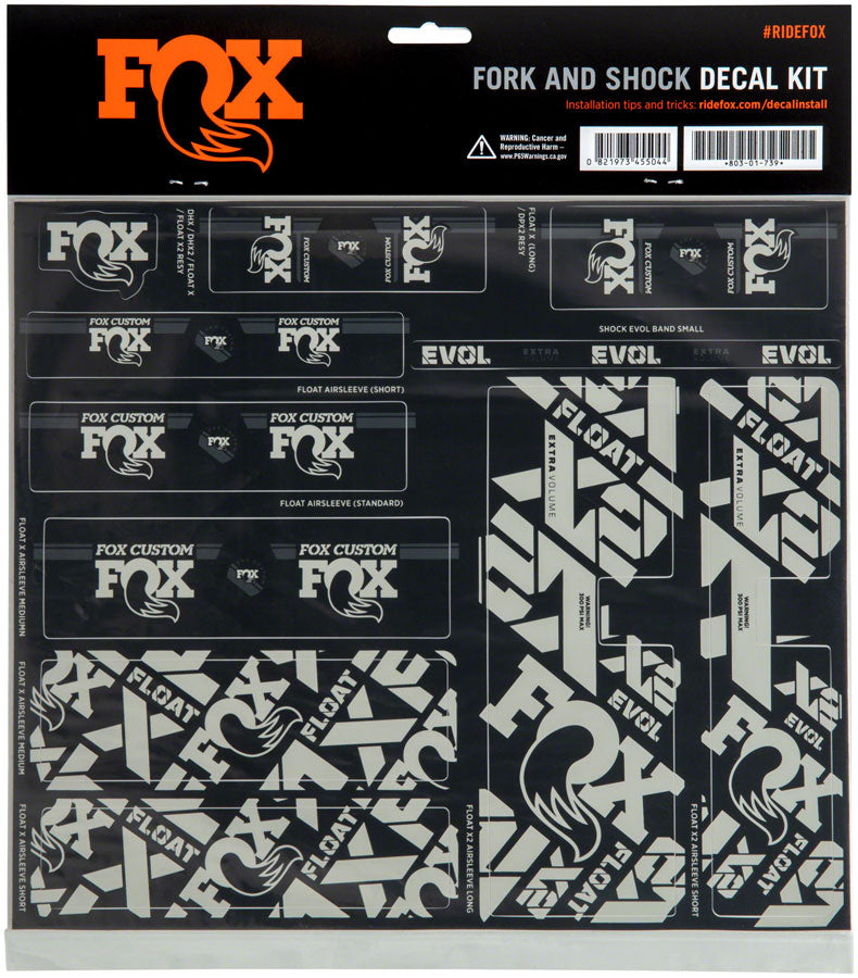 FOX Fork & Shock Decal Kit