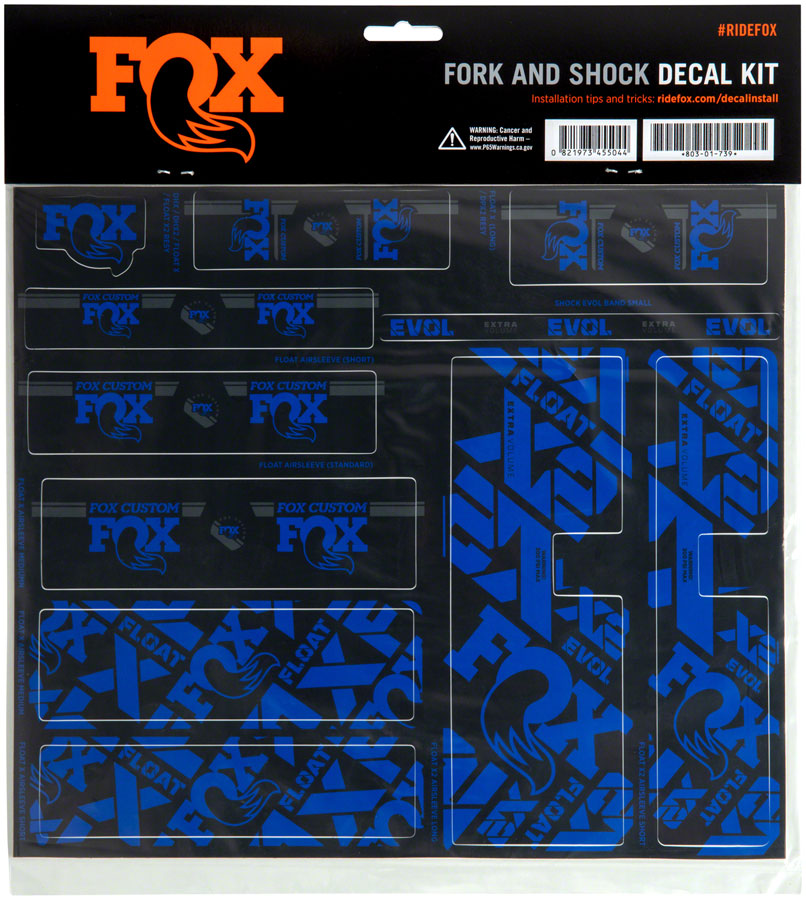 FOX Fork & Shock Decal Kit