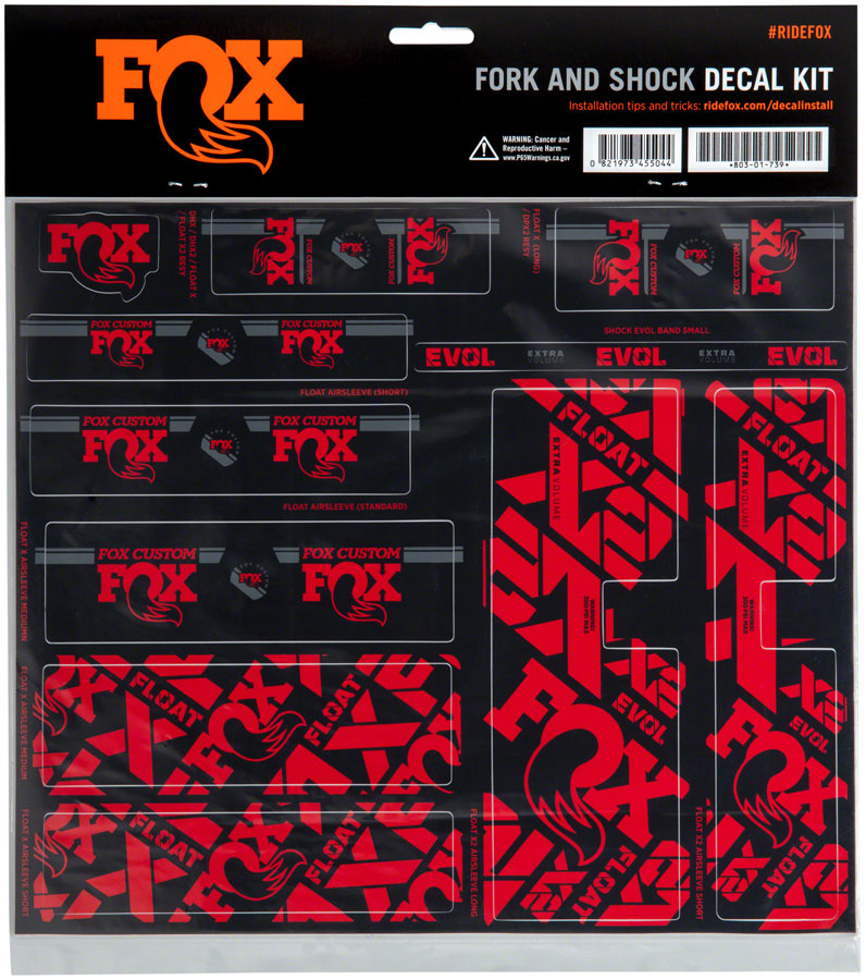 FOX Fork & Shock Decal Kit