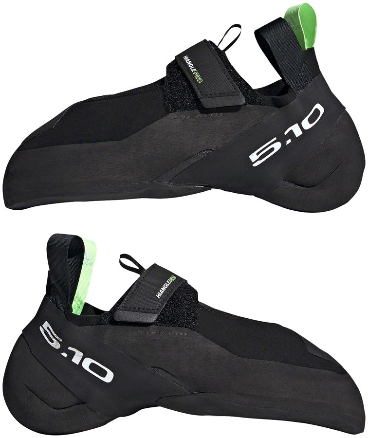 Five Ten Hiangle Pro Climbing Shoe - Men's, Core Black/FTWR White/Signal Green