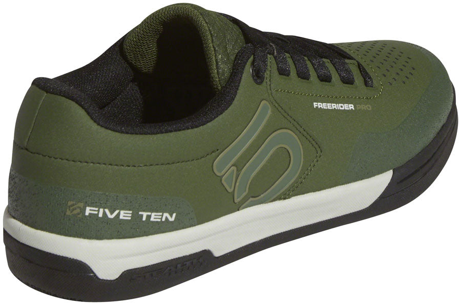 Five Ten Freerider Pro Flat Shoe - Men's, Strong Olive/Raw Khaki/Ash Silver