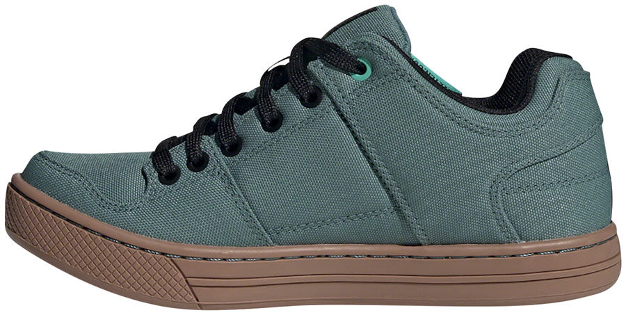 Five Ten Freerider Primeblue Flat Shoe  -  Women's, Acid Mint / Hazy Emerald / Core Black